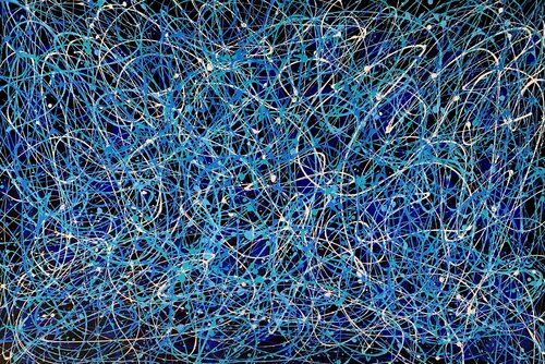 Blue Elegance by Julijana Ravbar, Painting for Sale on Select