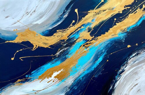 Summertime Blues by Julijana Ravbar, Painting for Sale on Select