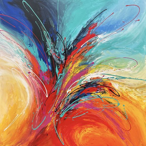 Symphony in Motion by Julijana Ravbar, Painting for Sale on Select