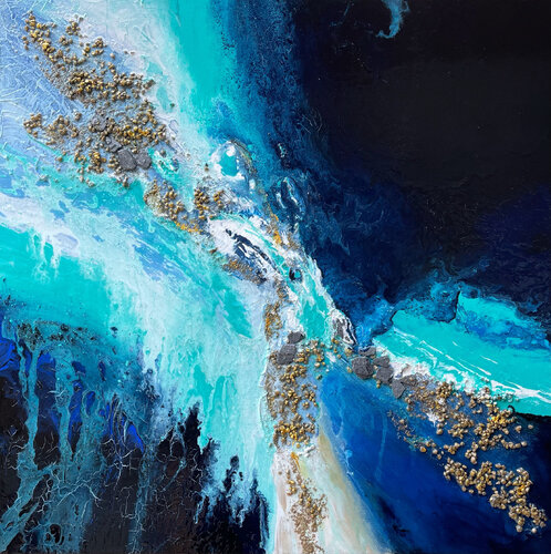 Oceanic Rhapsody by Julijana Ravbar, Painting for Sale on Select