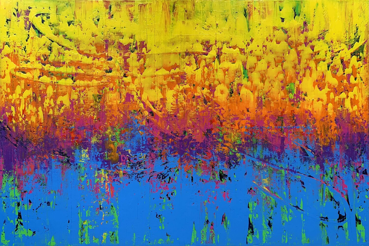 Power of energy Julijana Ravbar Original painting for sale