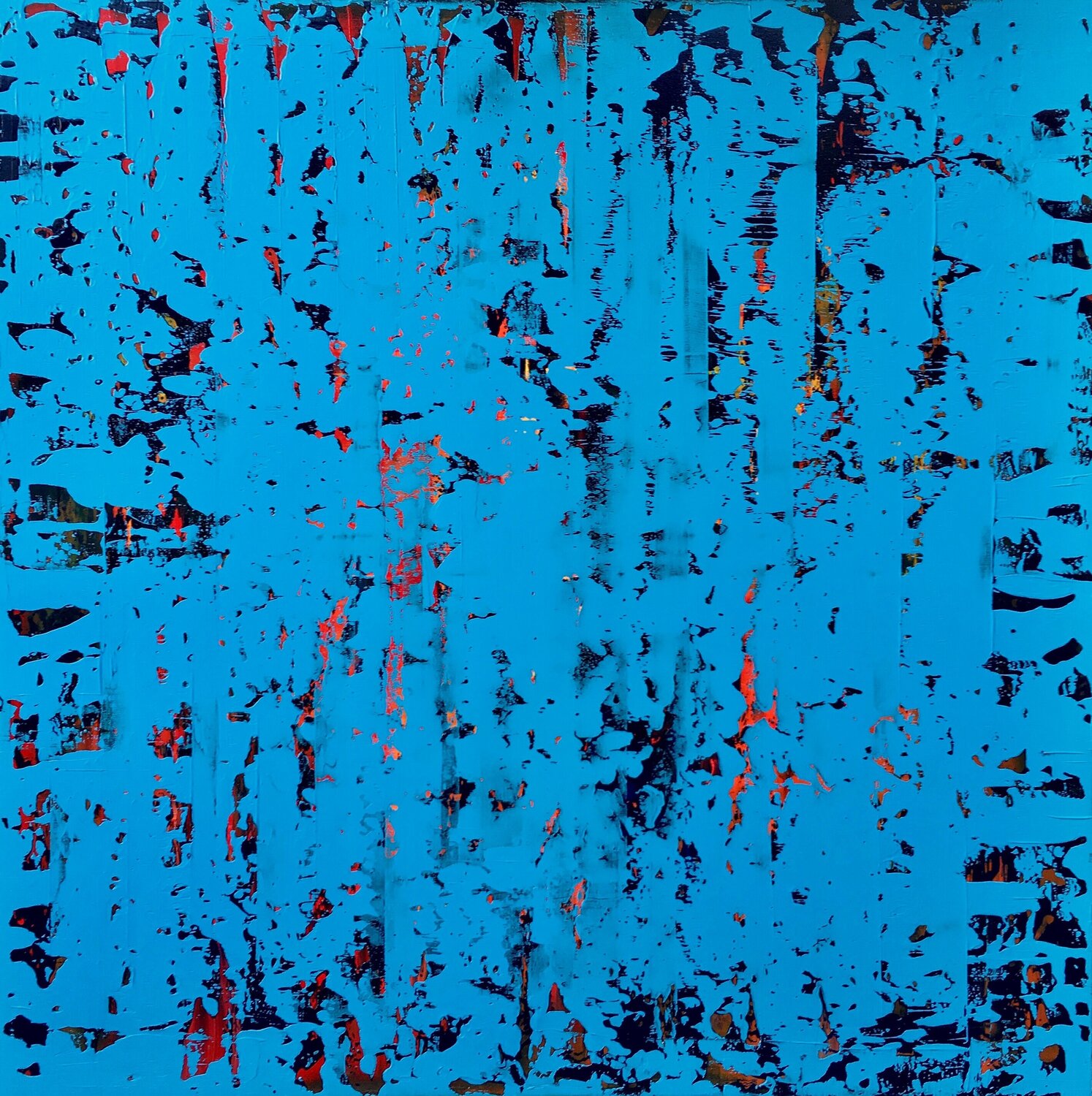 Blue Mystic Julijana Ravbar Original painting for sale