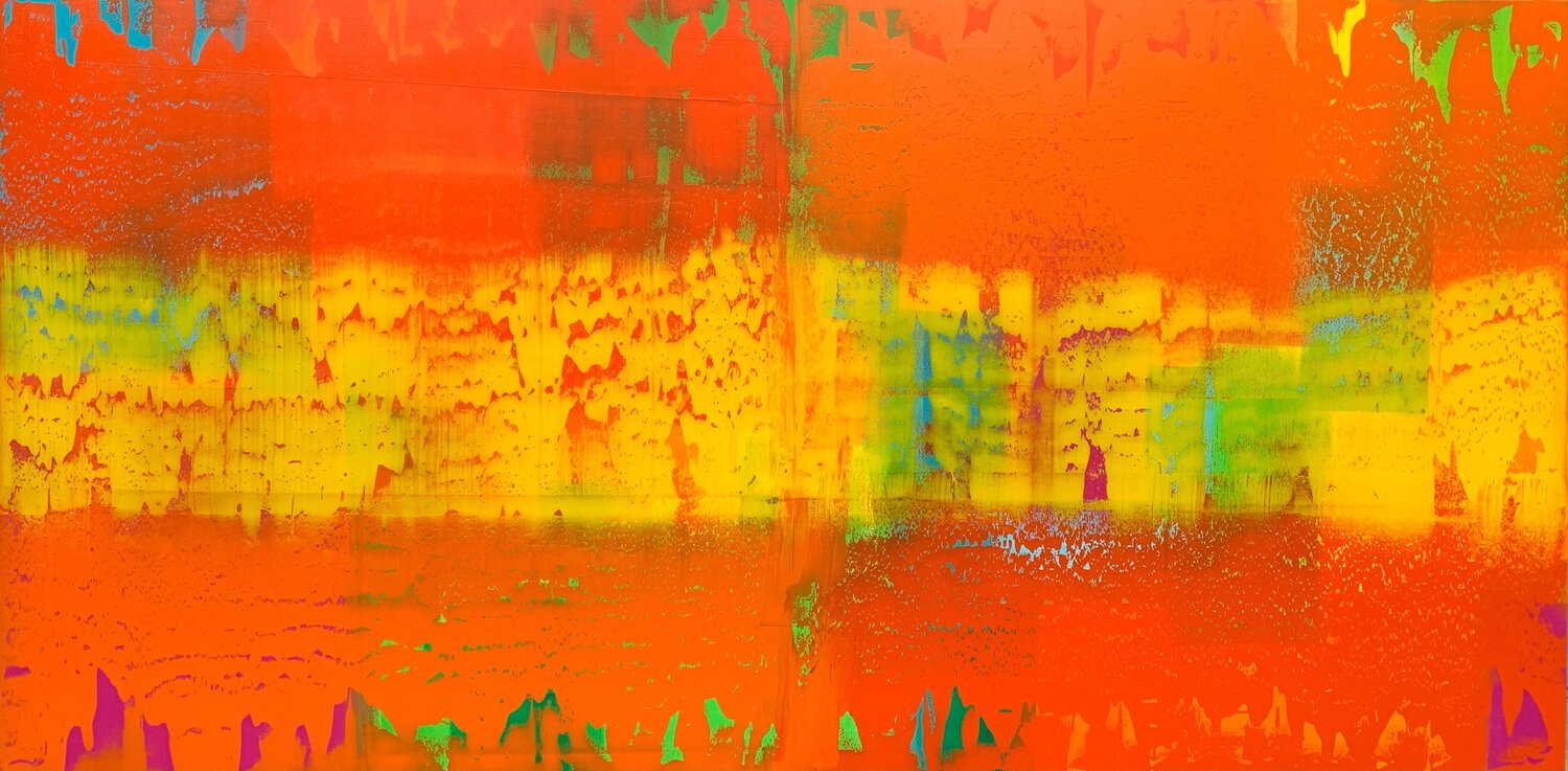 Dancing in Sunrise Julijana Ravbar Original painting for sale
