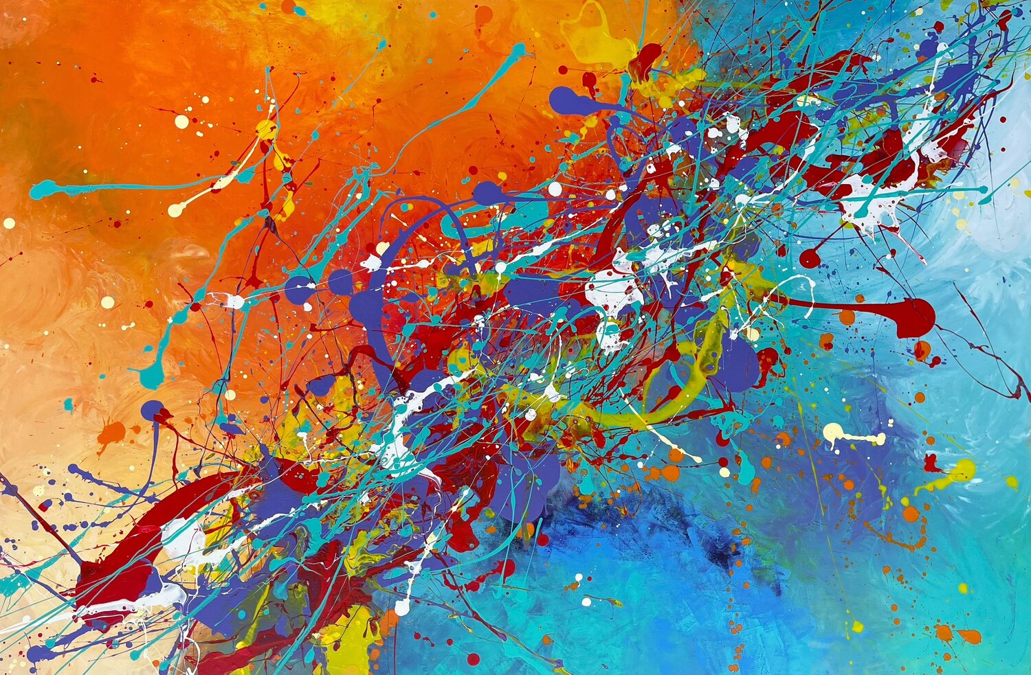 Summer Mood Julijana Ravbar Original painting for sale
