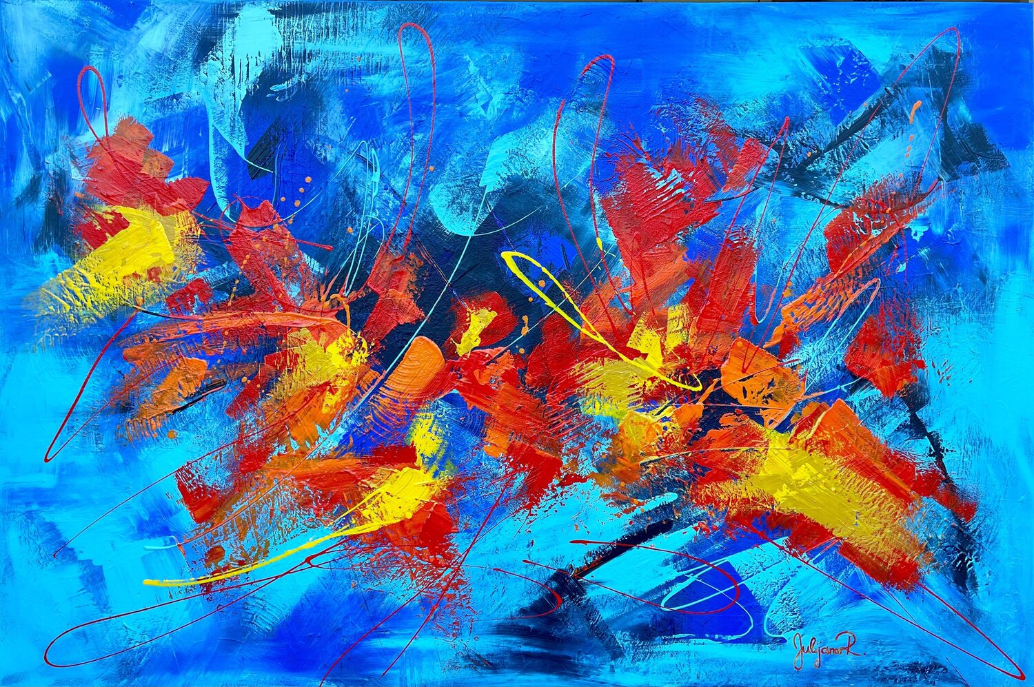 Corridor of Energy Julijana Ravbar Original painting for sale