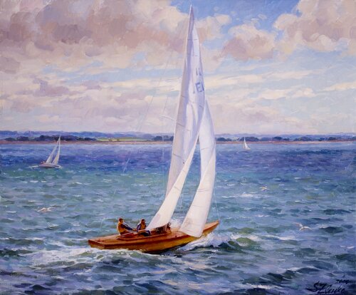 Sailing by Serguei Zlenko, Painting for Sale on Select