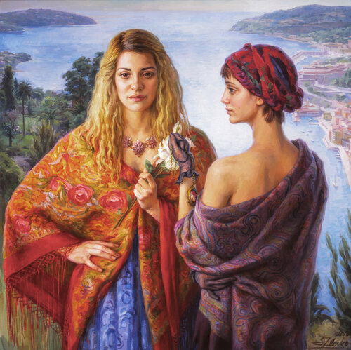 Gemelli by Serguei Zlenko, Painting for Sale on Select