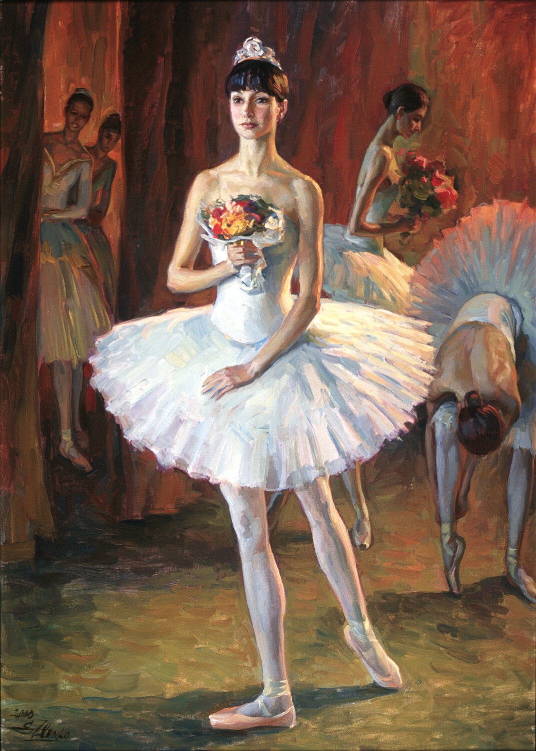 Prima ballet dancer Serguei Zlenko Original painting for sale