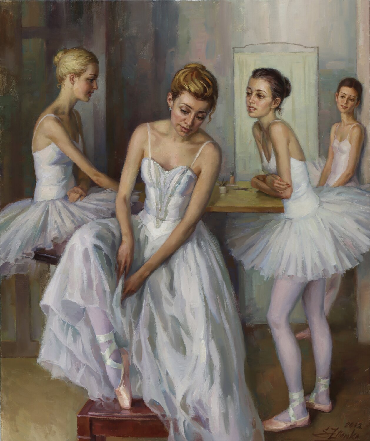 Conversation. Serguei Zlenko Original painting for sale