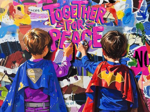 TOGETHER FOR PEACE by RS Artist, Painting for Sale on Select