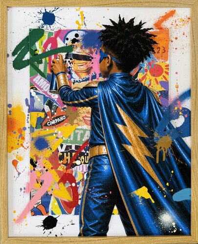 THE GOLDEN STAR BOY by RS Artist, Painting for Sale on Select