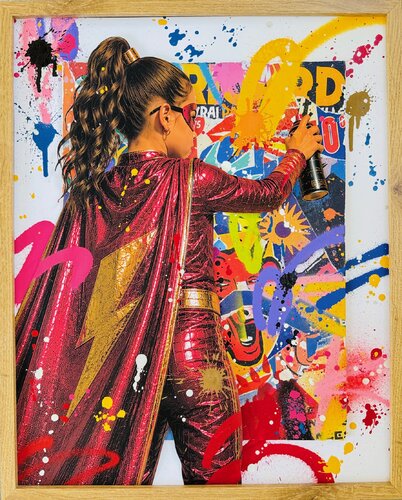 THE GOLDEN STAR GIRL by RS Artist, Painting for Sale on Select