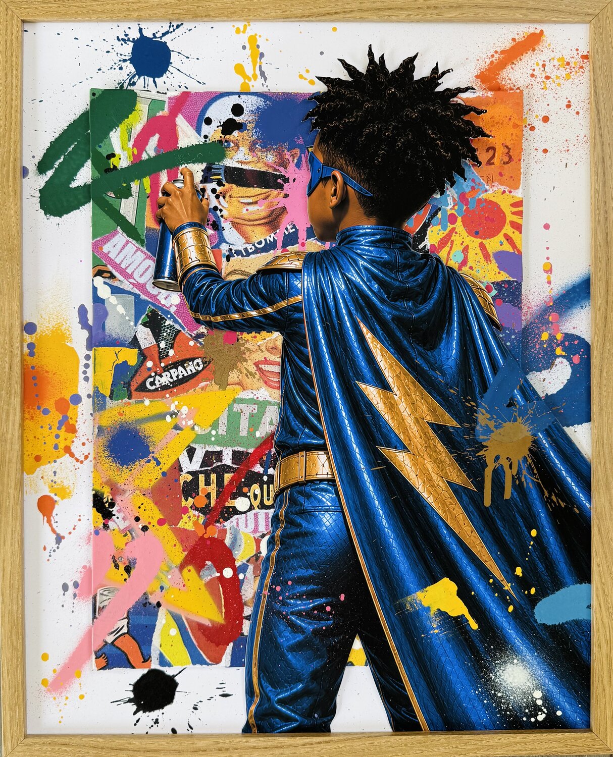 THE GOLDEN STAR BOY RS Artist Original painting for sale