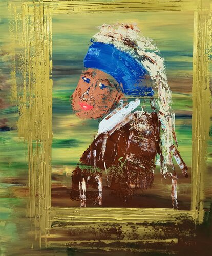 Das Mädchen mit der dicken Backe by Kerstin Sokoll, Painting for Sale on Select