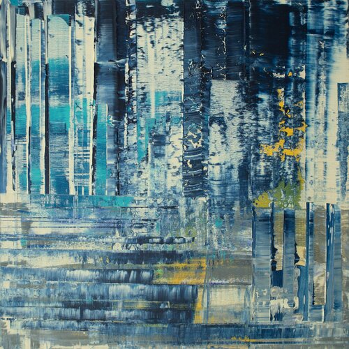 Abstract Blue 3 by Kerstin Sokoll, Painting for Sale on Select