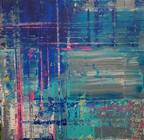 Abstract Blue 5 by Kerstin Sokoll, Painting for Sale on Select