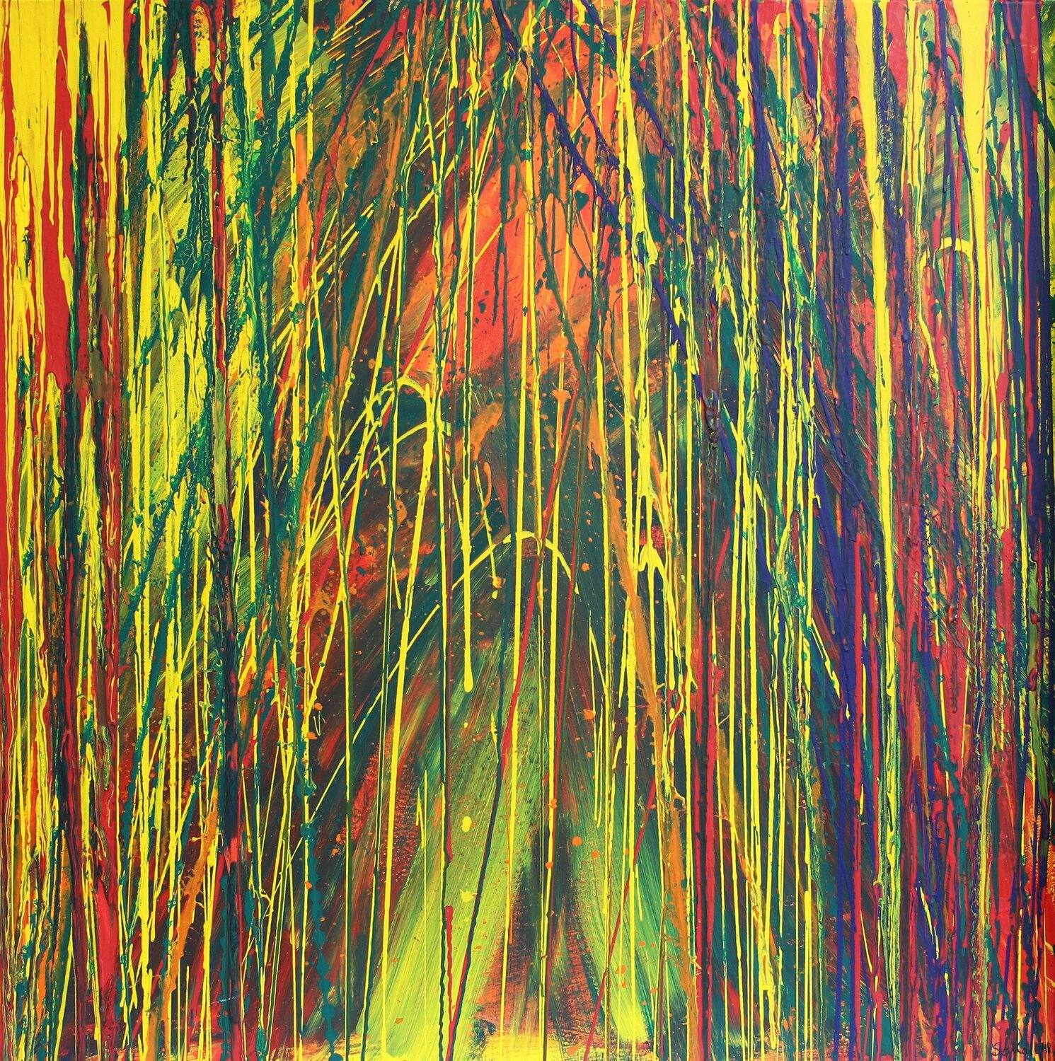 Lichterfreuden 1 Kerstin Sokoll Original painting for sale