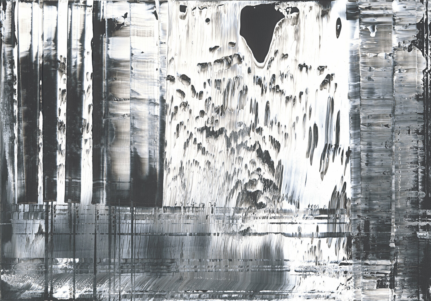 Black & White 3 Kerstin Sokoll Original painting for sale