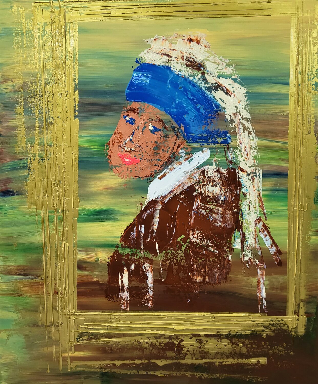 Das Mädchen mit der dicken Backe Kerstin Sokoll Original painting for sale