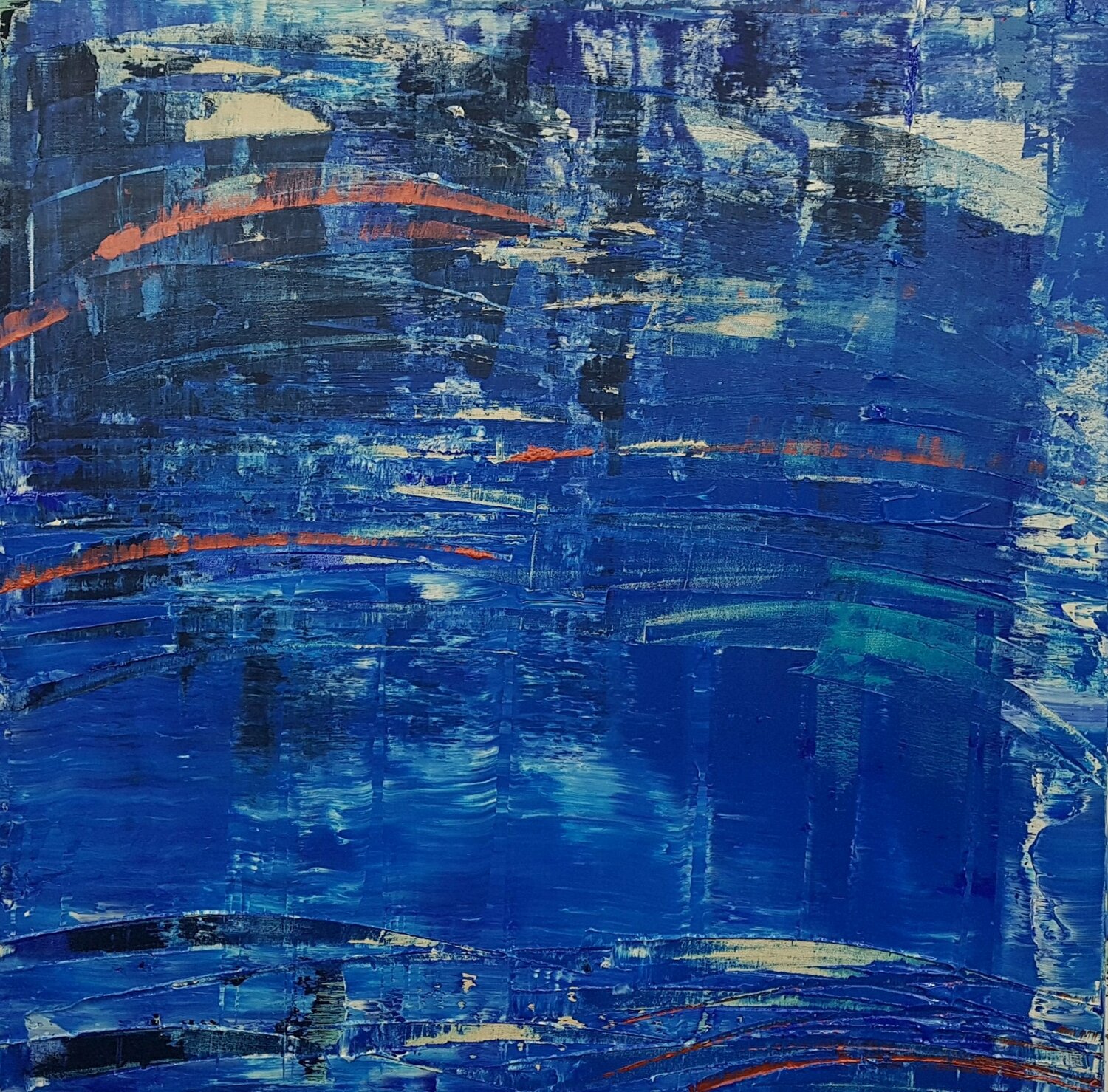 Abstract Blue 1 Kerstin Sokoll Original painting for sale