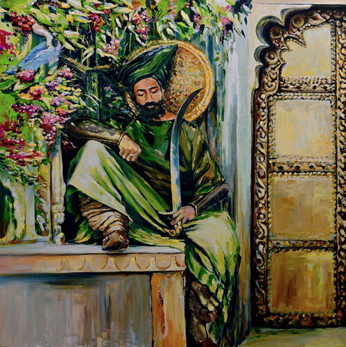 Spring Gate of Maharaja's  Palace by Vlada Kadymova, Painting for Sale on Select