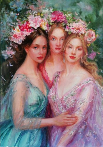Time to Bloom by Vlada Kadymova, Painting for Sale on Select