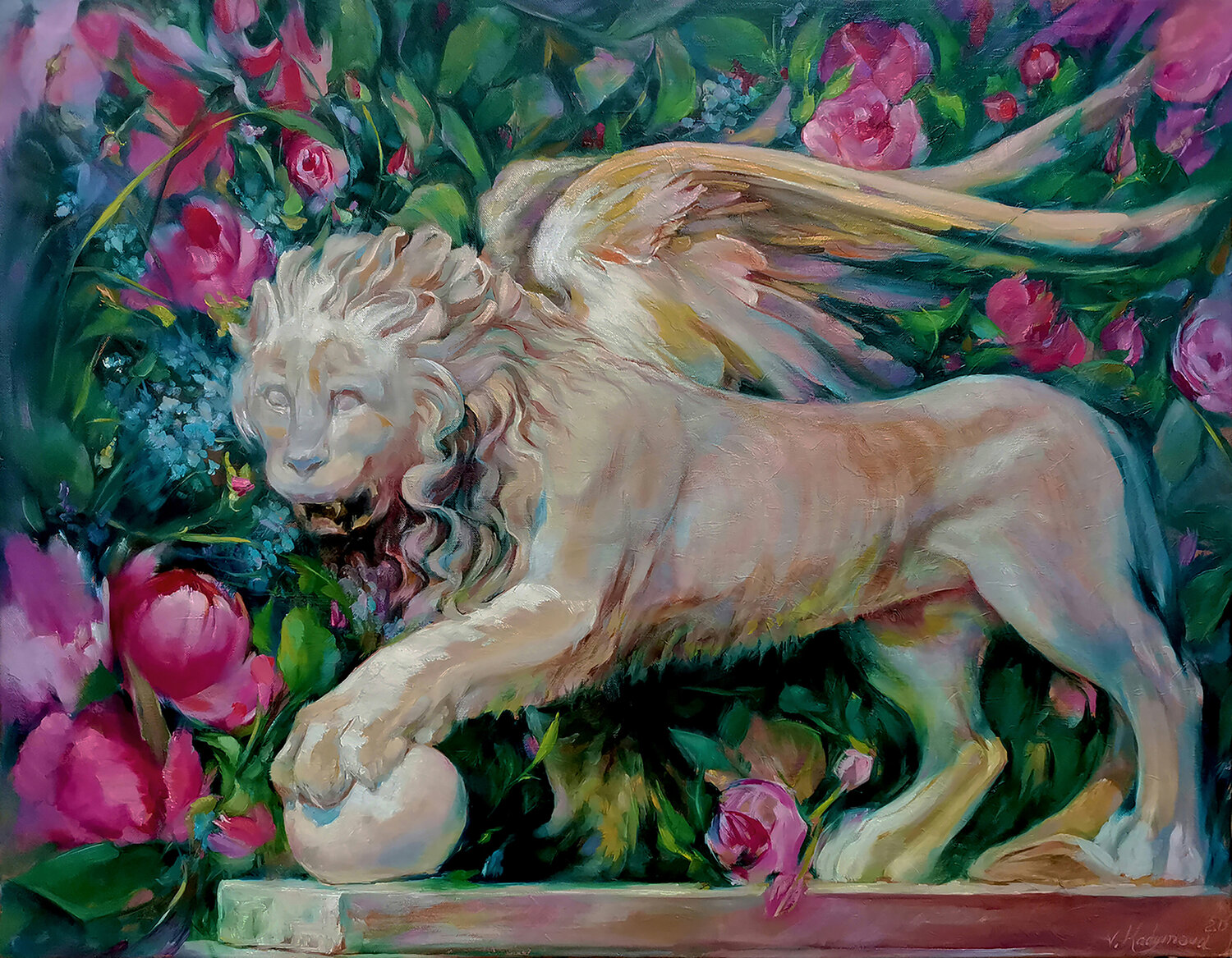 Lord of Roses Vlada Kadymova Original painting for sale