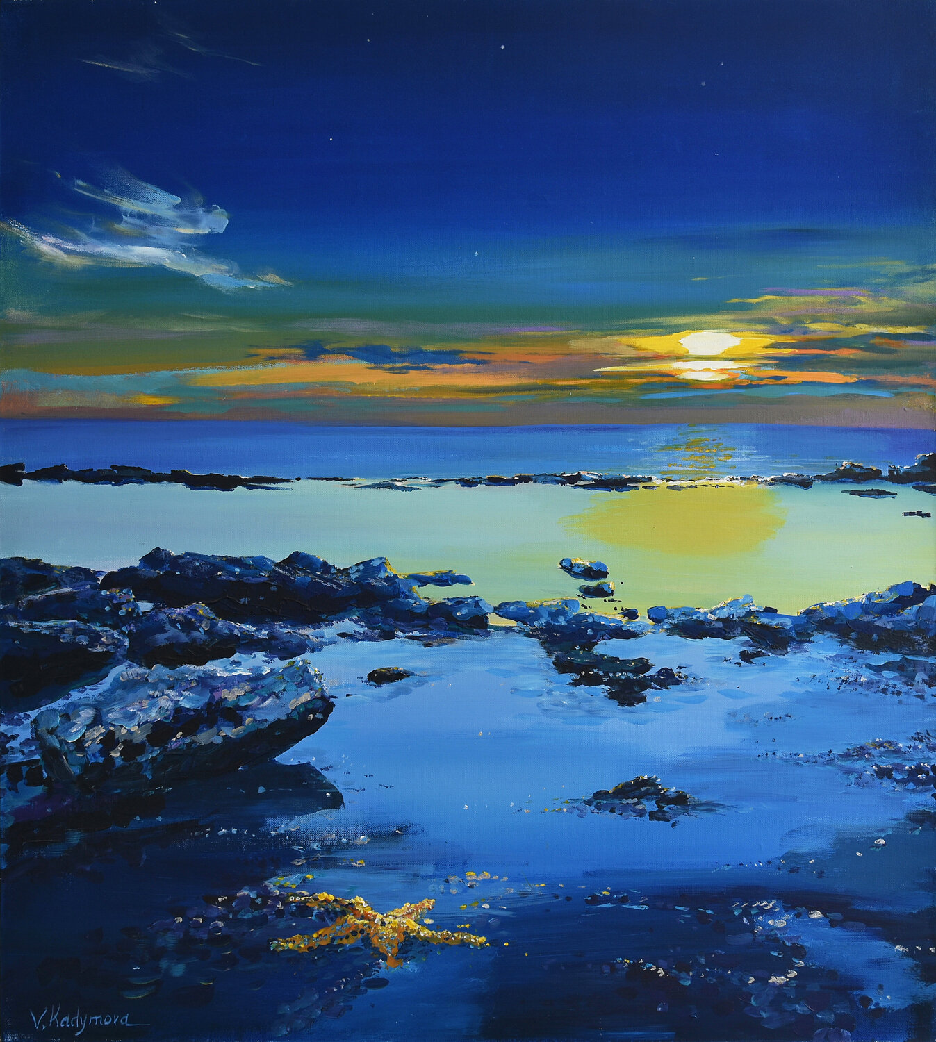Sea Star Vlada Kadymova Original painting for sale