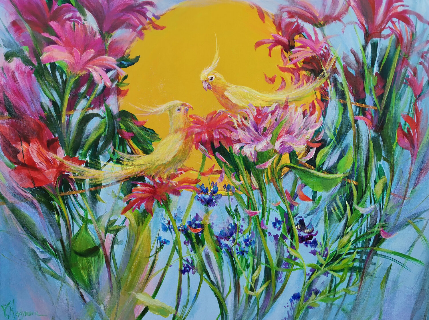 Love  Is  In  The  Air Vlada Kadymova Original painting for sale