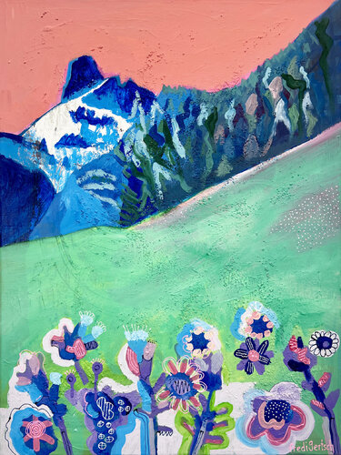 Hier beginnt das Morgen by Fredi Gertsch, Painting for Sale on Select