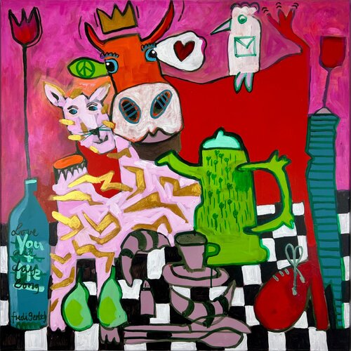 Königin der Herzen by Fredi Gertsch, Painting for Sale on Select