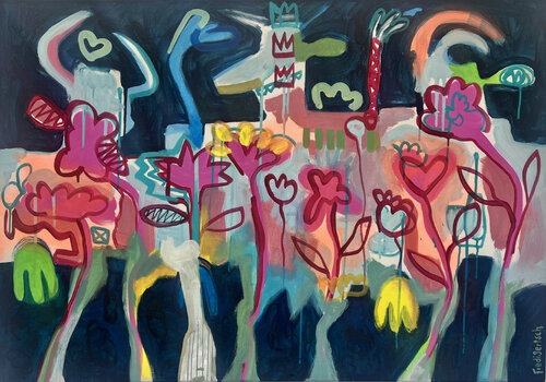 Happy Rebels – Bloom Together by Fredi Gertsch, Painting for Sale on Select