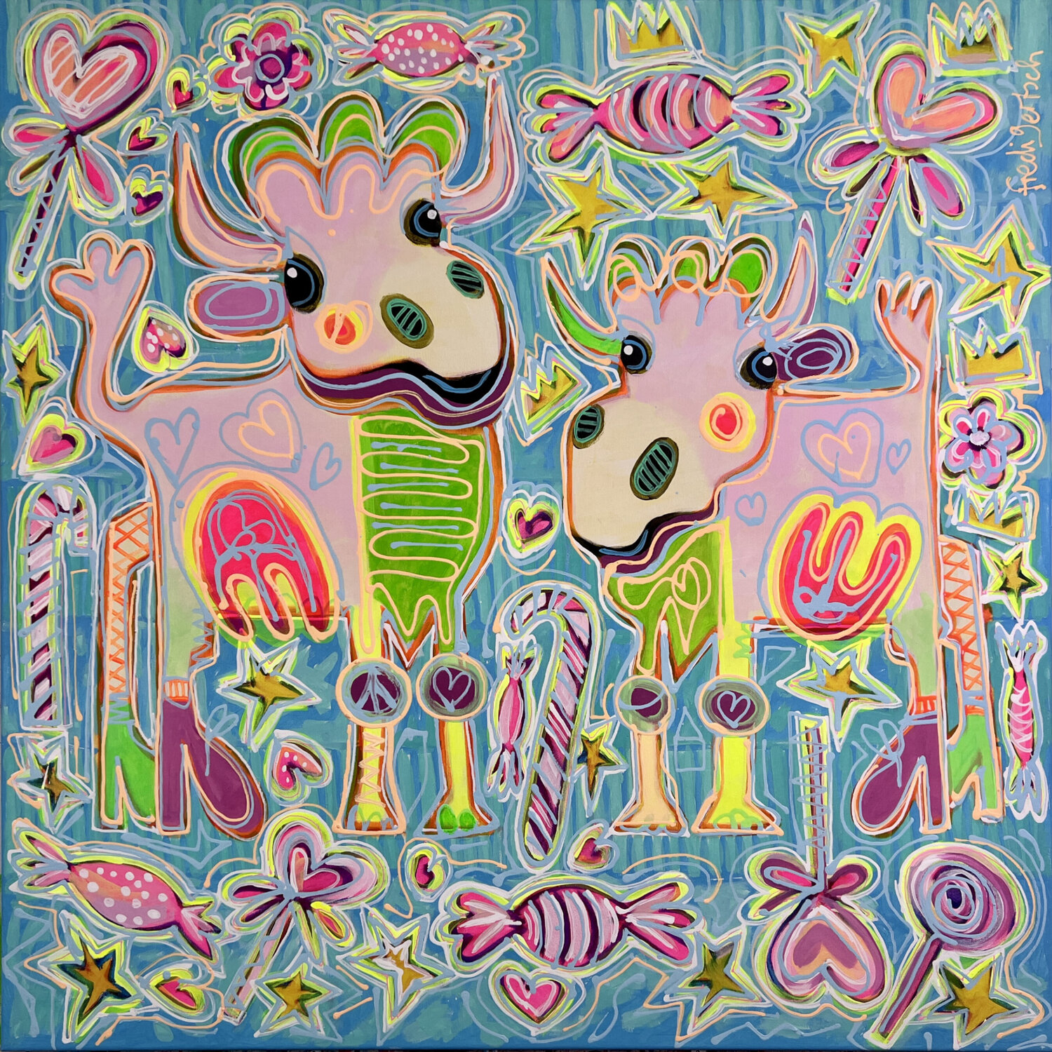 Sugar & Candy Fredi Gertsch Original painting for sale