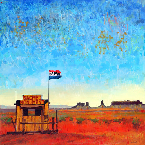 Sacred Monument by Tomasz Brynowski, Painting for Sale on Select