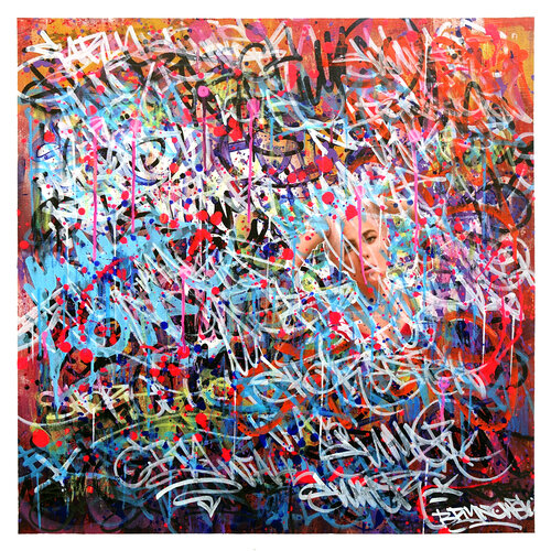 Back Alley Wall 01 by Tomasz Brynowski, Painting for Sale on Select