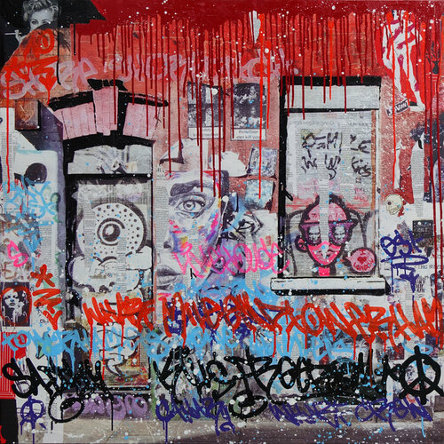 Shoreditch Wall 02 by Tomasz Brynowski, Painting for Sale on Select