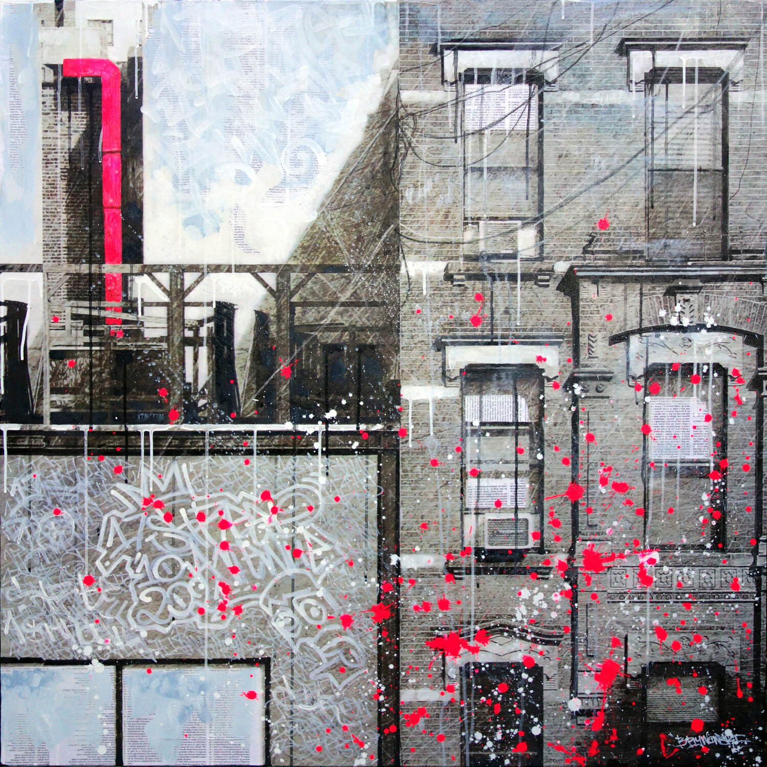 High Line View #3 Tomasz Brynowski Original painting for sale