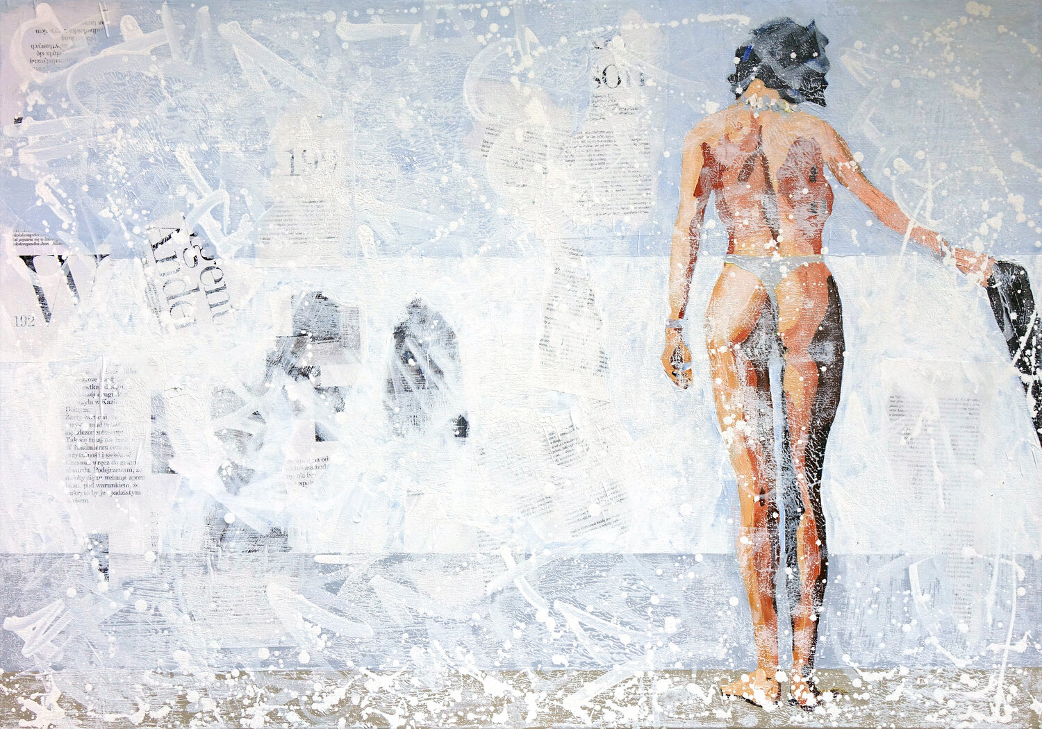 Downtown Summer Tomasz Brynowski Original painting for sale