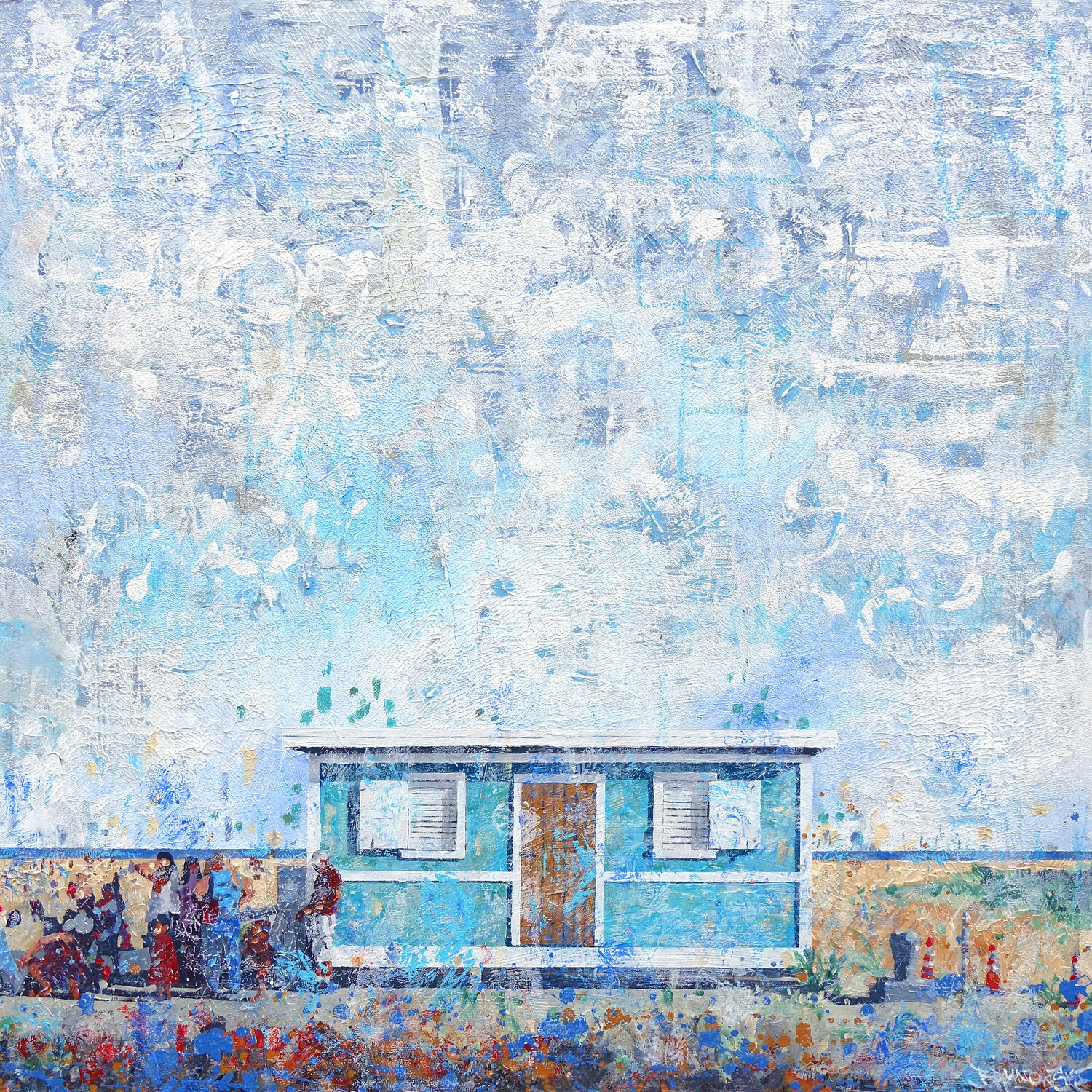 Jones Beach #2 Tomasz Brynowski Original painting for sale