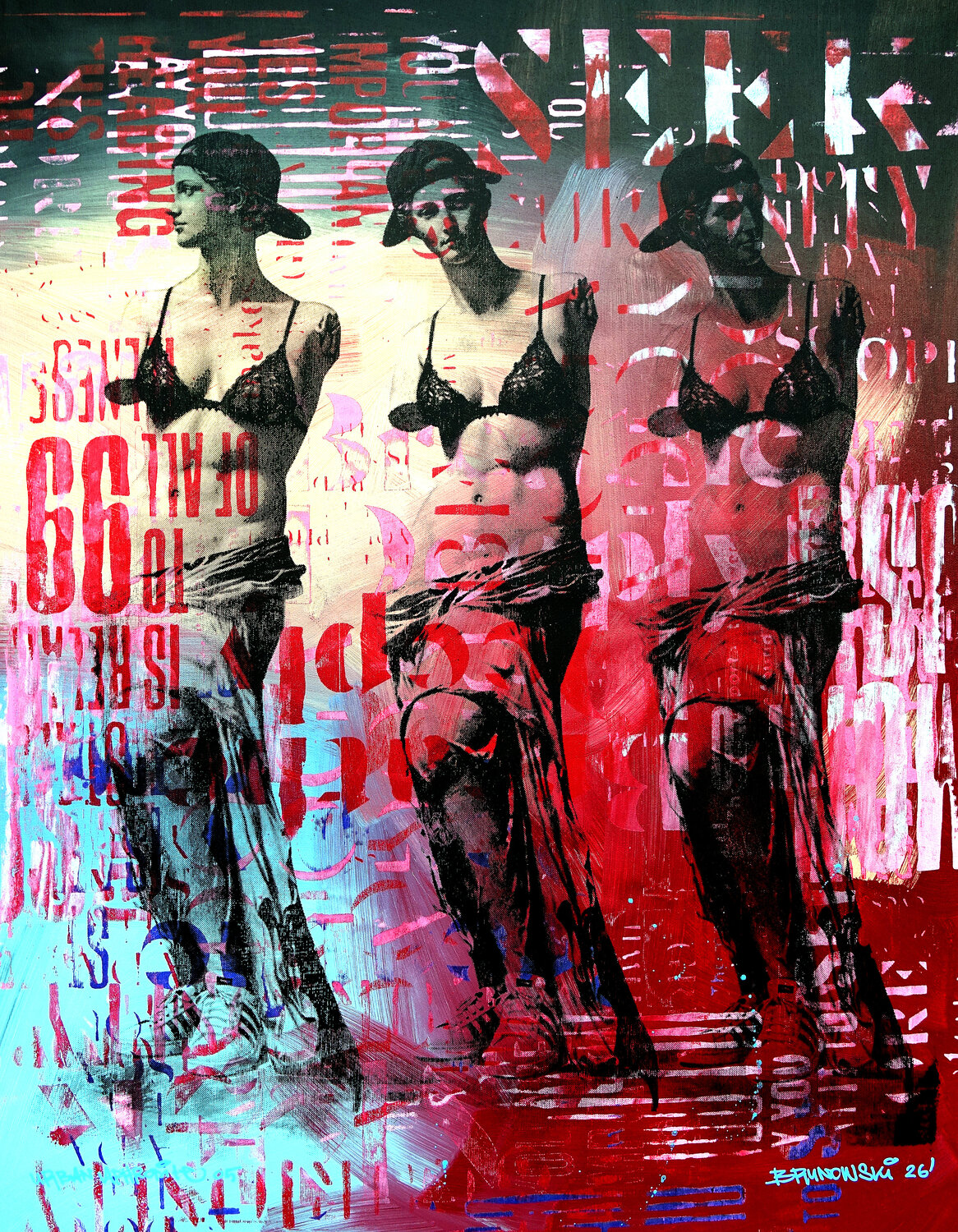 Urban Aphrodite 05 Tomasz Brynowski Original painting for sale