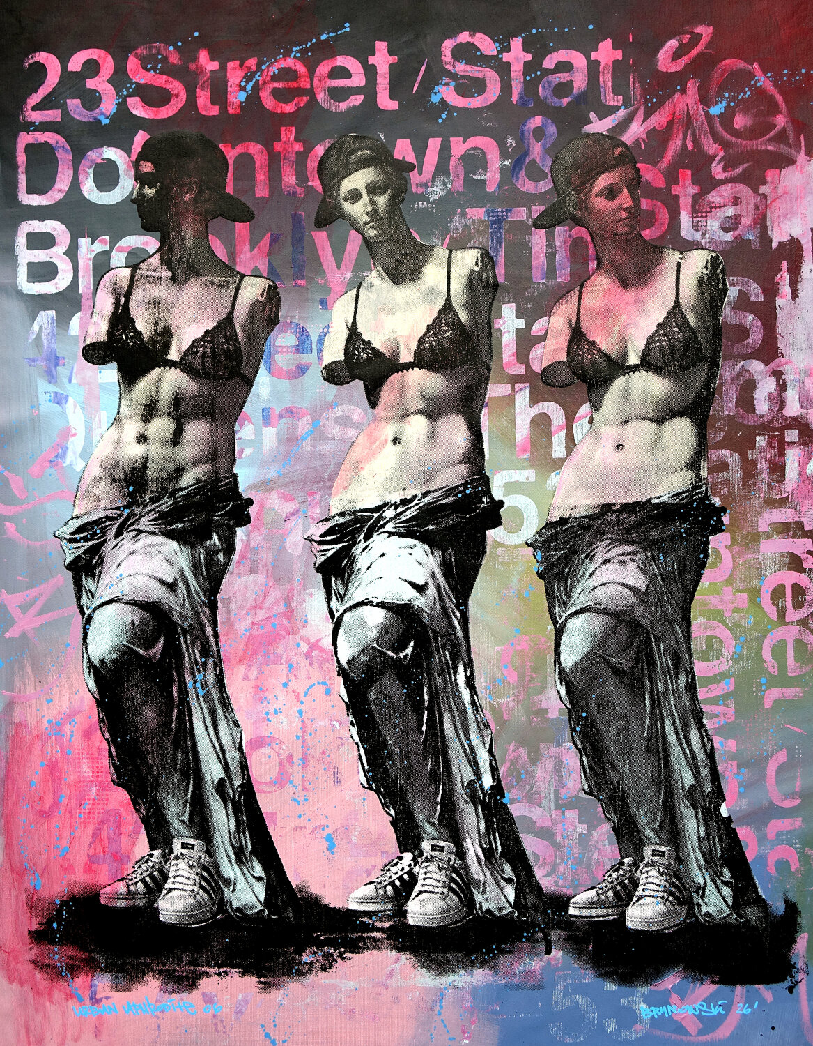 Urban Aphrodite 06 Tomasz Brynowski Original painting for sale