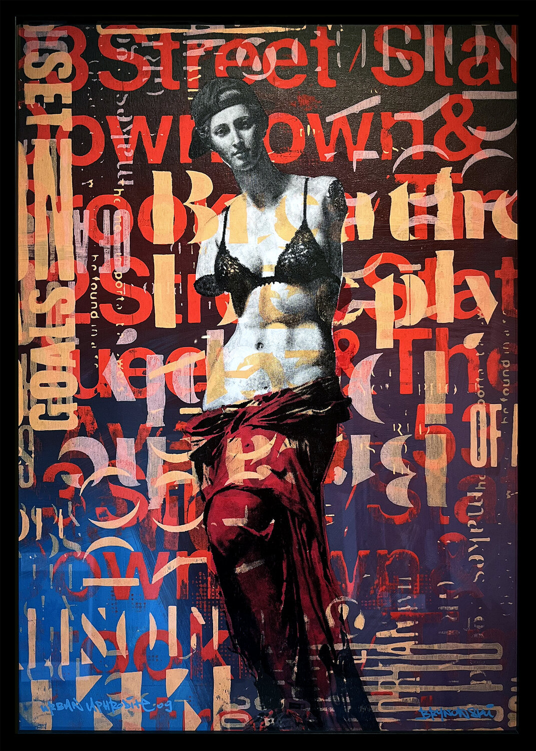 Urban Aphrodite 09 Tomasz Brynowski Original painting for sale