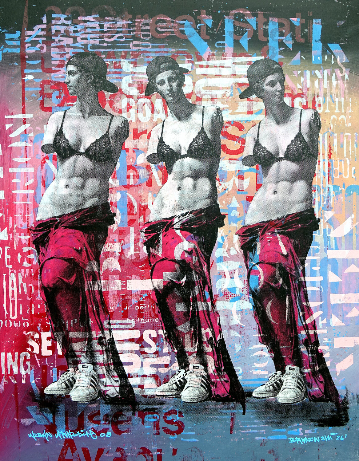 Urban Aphrodite 08 Tomasz Brynowski Original painting for sale