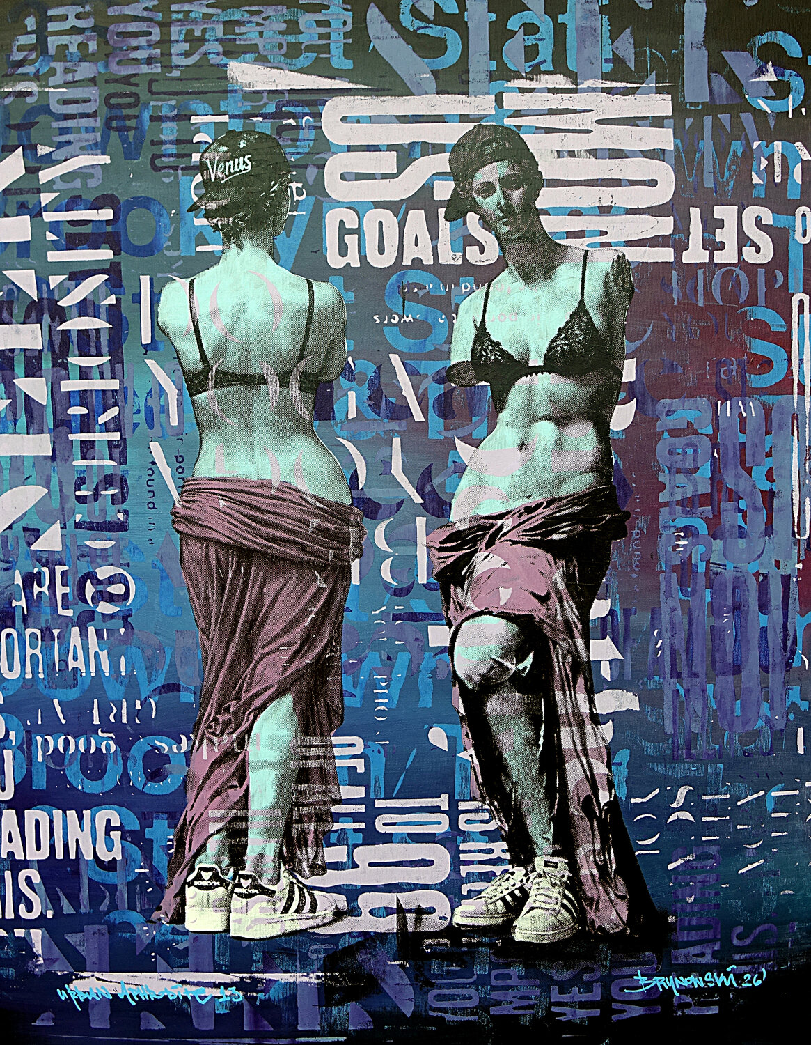 Urban Aphrodite 13 Tomasz Brynowski Original painting for sale