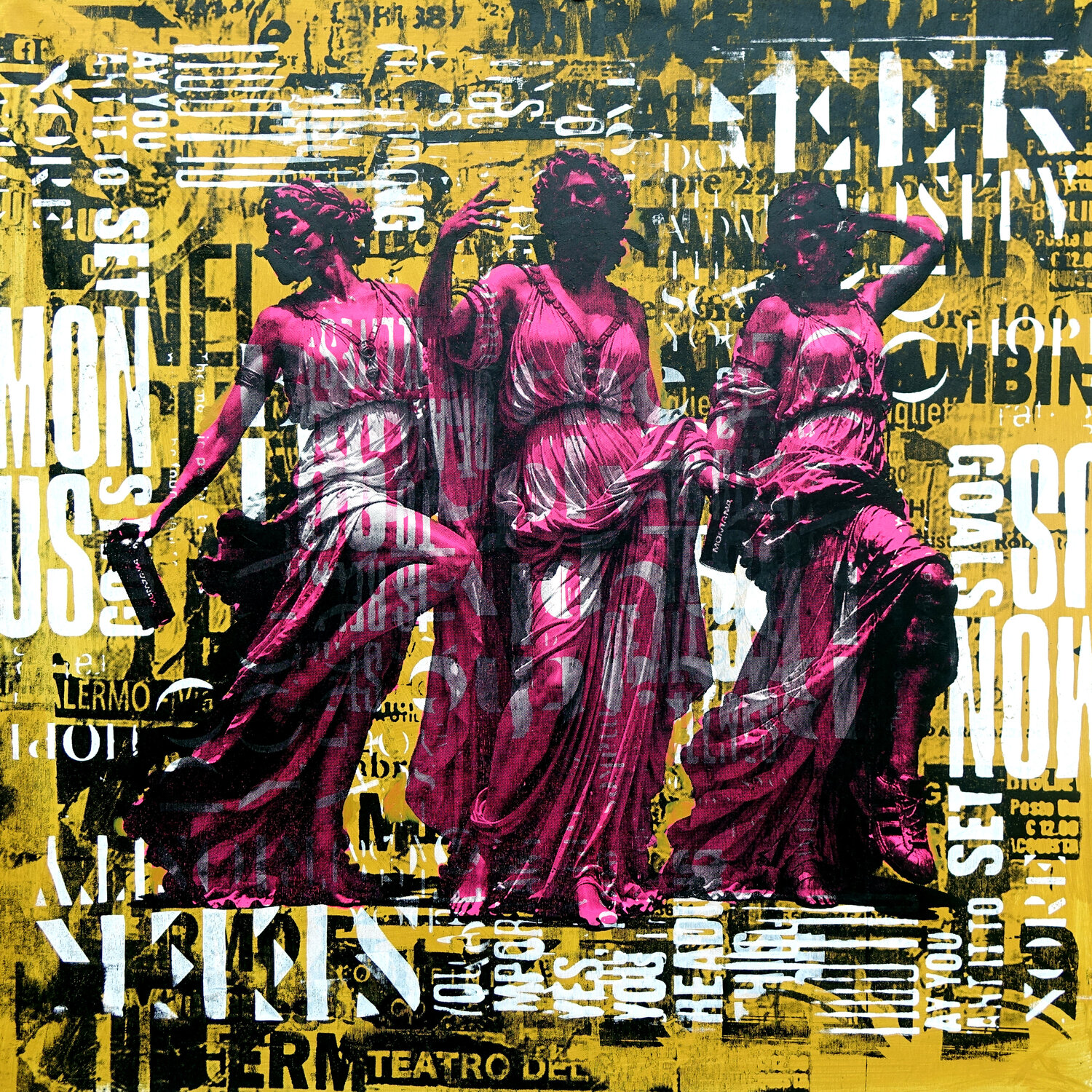 The Three Goddesses 02 Tomasz Brynowski Original painting for sale