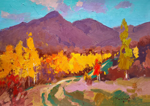 October in the Carpathians by Alexander Shandor, Painting for Sale on Select