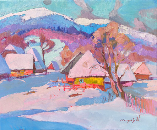 Fairytale Winter by Alexander Shandor, Painting for Sale on Select