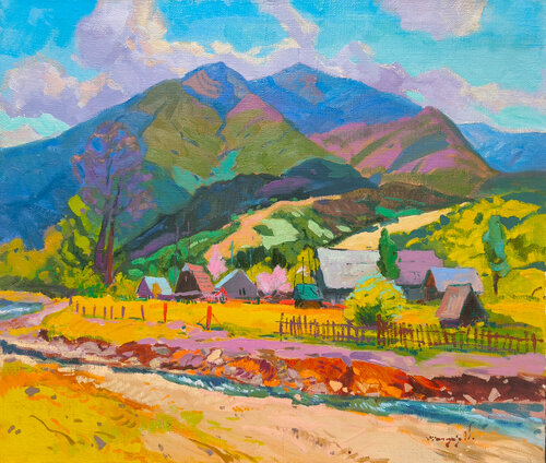 Carpathian Melody of Spring by Alexander Shandor, Painting for Sale on Select