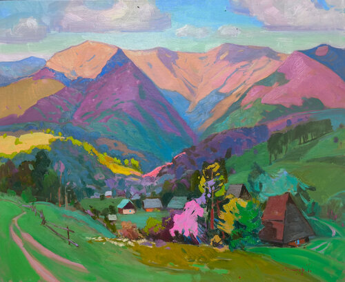 Noon on the Farmstead by Alexander Shandor, Painting for Sale on Select