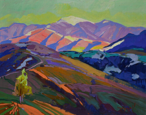 On The Pass by Alexander Shandor, Painting for Sale on Select